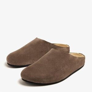 Chic Brown Suede Mules